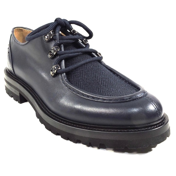 ALBERTO CICCIOLI ?? MEN\'S BLUE LEATHER FASHION OXFORD SHOES main image 5
